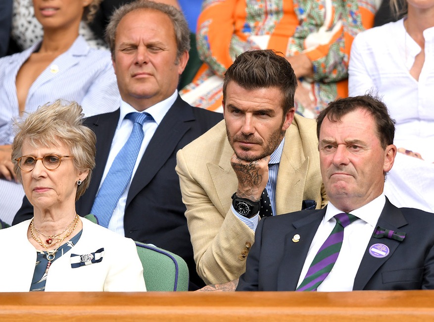 David Beckham, Wimbledon star sightings